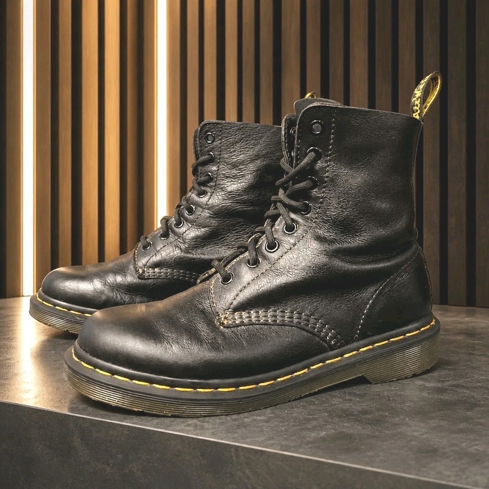 Dr. Martens Pascal Lace-Up Soft Leather Boot in Black, Women's Size US 8 EU 39